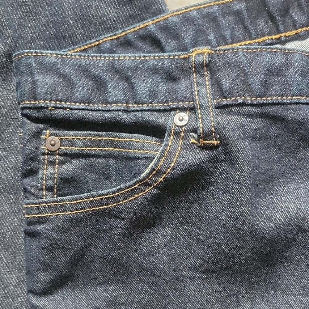 🍊 New GAP Women's Deep Indigo Straight Leg Jeans - Picture 3 of 4